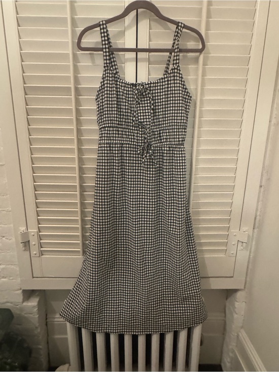 Dresses & Skirts - Gingham Midi Sundress in Black and White size S